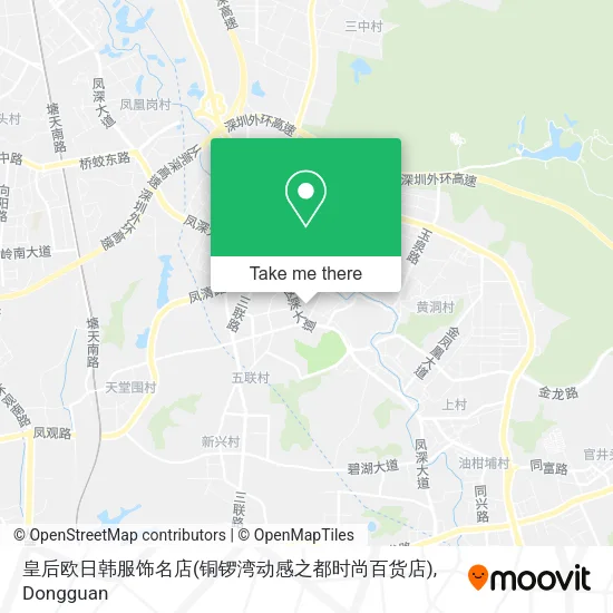 皇后欧日韩服饰名店(铜锣湾动感之都时尚百货店) map