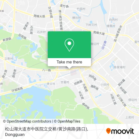 松山湖大道市中医院立交桥/黄沙南路(路口) map