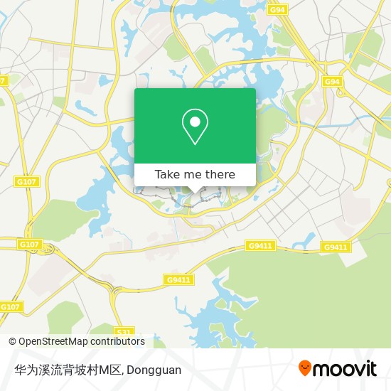 华为溪流背坡村M区 map