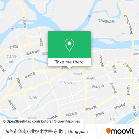 东莞市华南职业技术学校-东北门 map