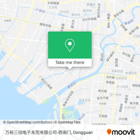 万裕三信电子东莞有限公司-西南门 map