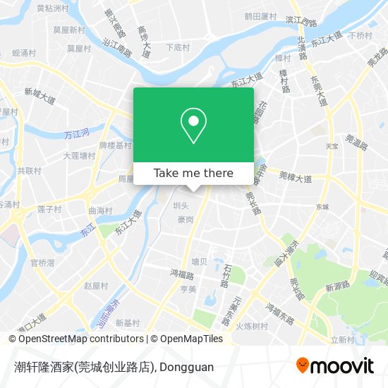 潮轩隆酒家(莞城创业路店) map