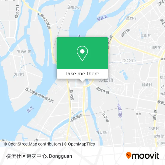 横流社区避灾中心 map