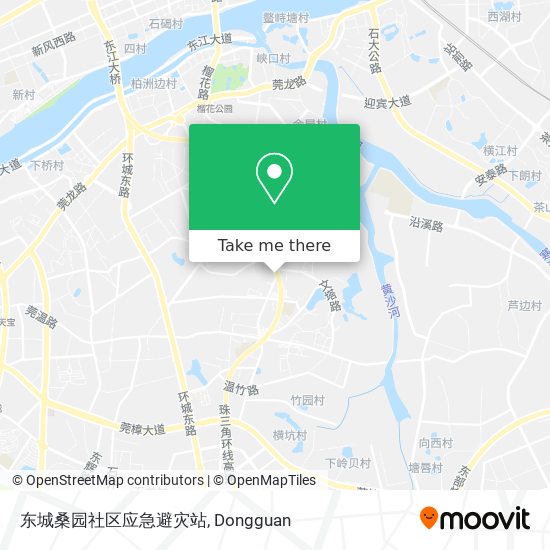 东城桑园社区应急避灾站 map