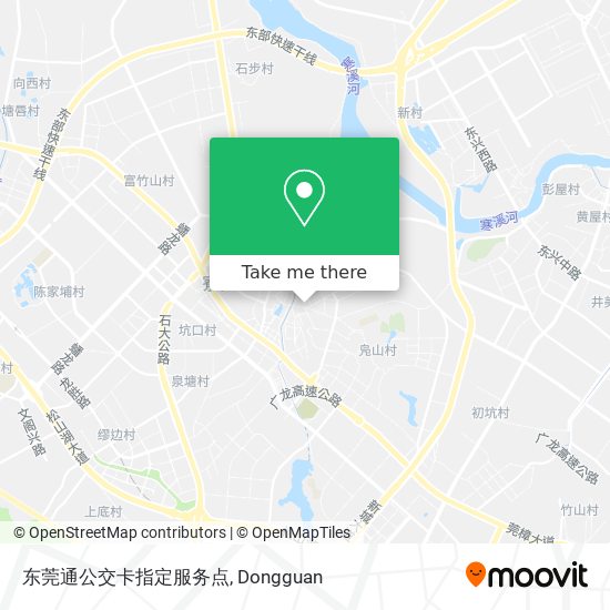 东莞通公交卡指定服务点 map