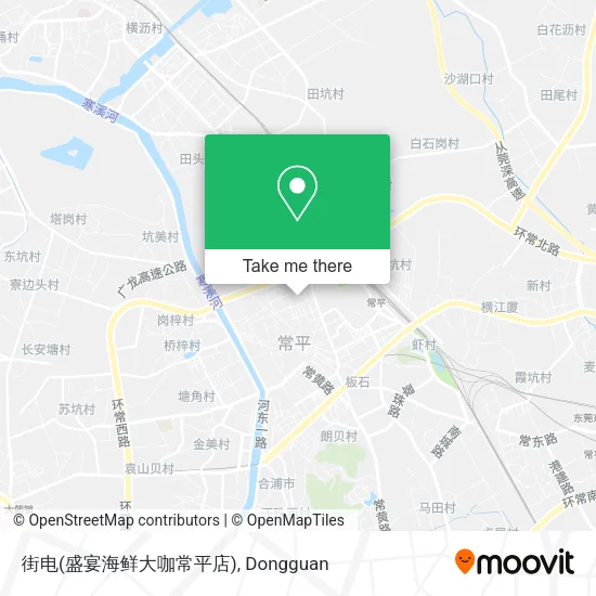街电(盛宴海鲜大咖常平店) map