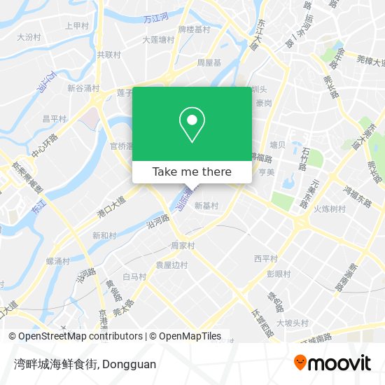 湾畔城海鲜食街 map