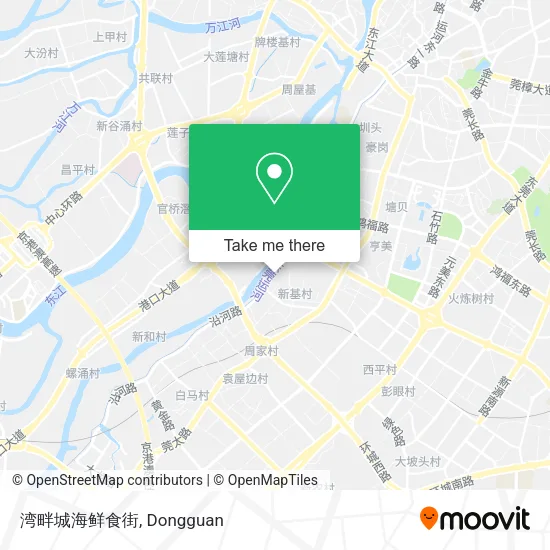 湾畔城海鲜食街 map