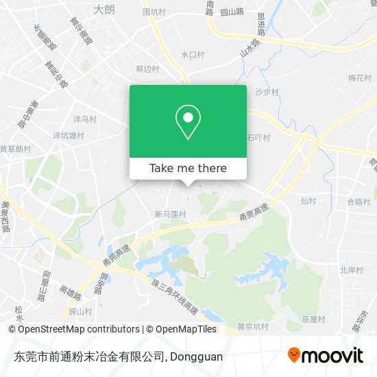 东莞市前通粉末冶金有限公司 map