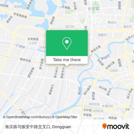 海滨路与振安中路交叉口 map