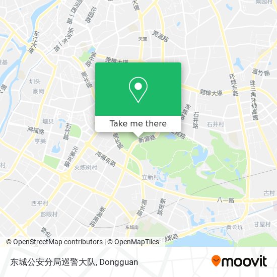 东城公安分局巡警大队 map