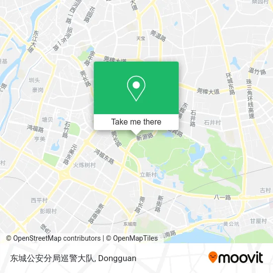 东城公安分局巡警大队 map