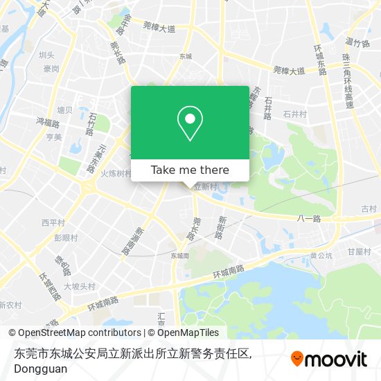 东莞市东城公安局立新派出所立新警务责任区 map