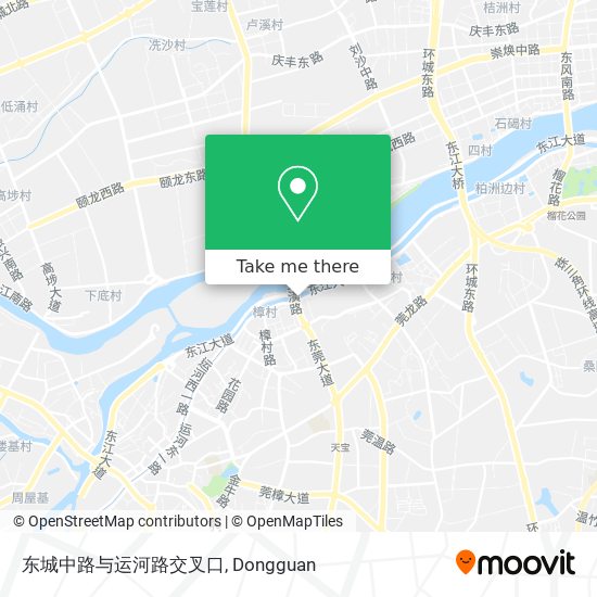 东城中路与运河路交叉口 map