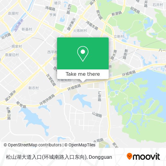 松山湖大道入口(环城南路入口东向) map