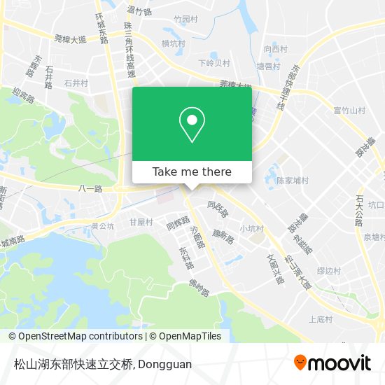 松山湖东部快速立交桥 map