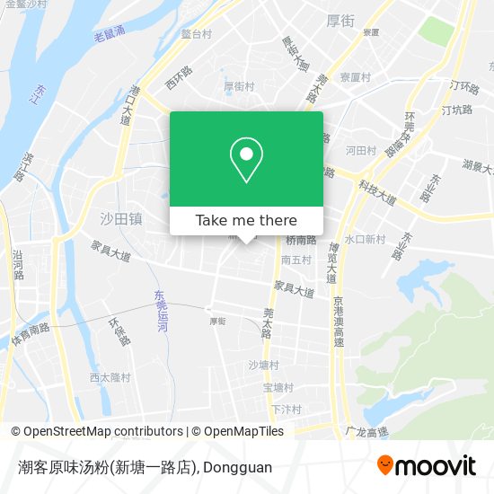 潮客原味汤粉(新塘一路店) map