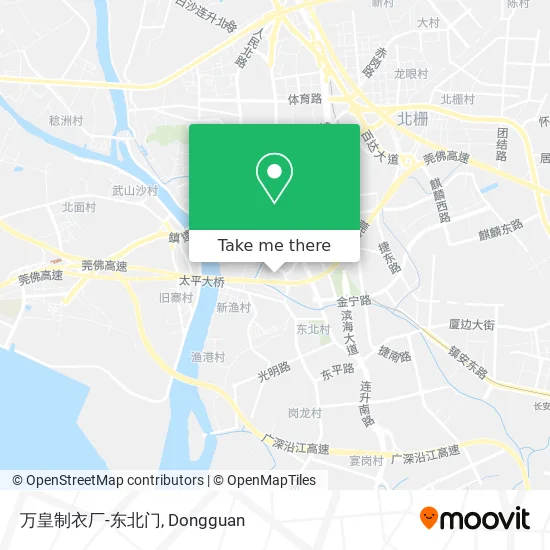 万皇制衣厂-东北门 map