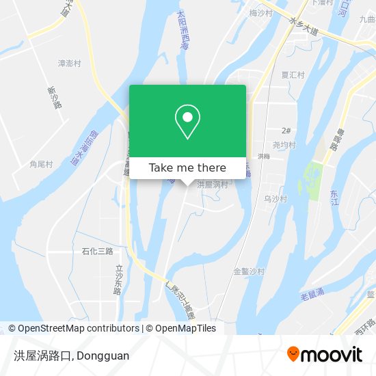 洪屋涡路口 map