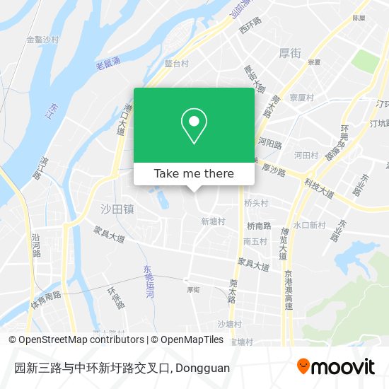 园新三路与中环新圩路交叉口 map