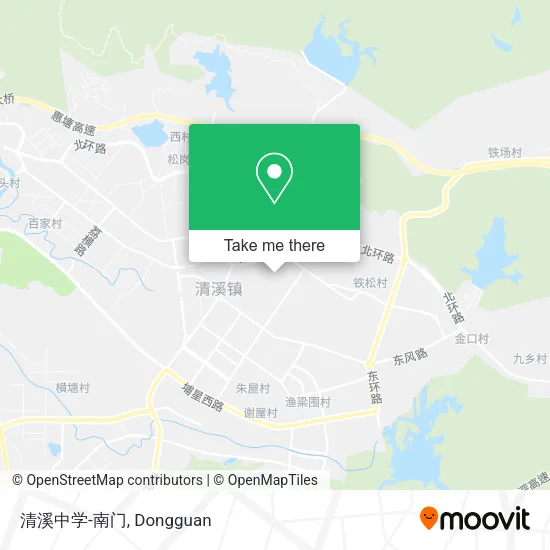 清溪中学-南门 map