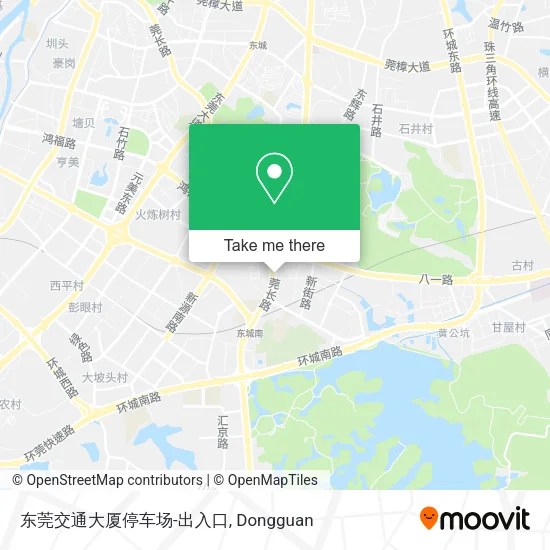 东莞交通大厦停车场-出入口 map