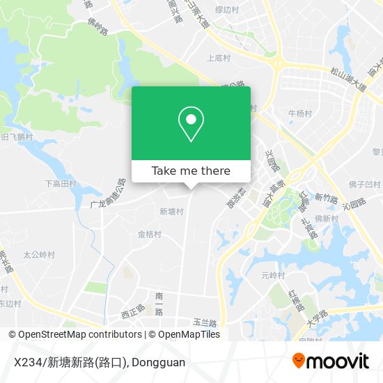 X234/新塘新路(路口) map