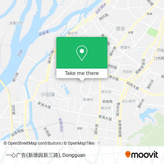 一心广告(新塘园新三路) map