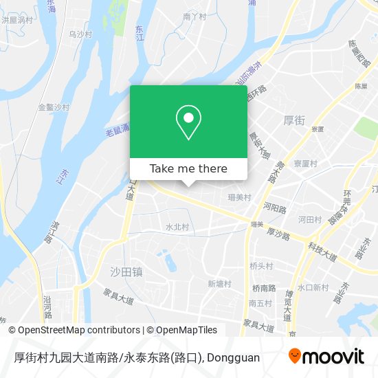 厚街村九园大道南路/永泰东路(路口) map