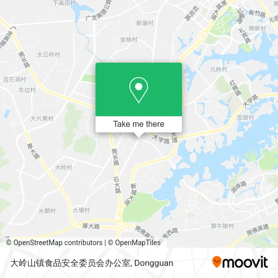 大岭山镇食品安全委员会办公室 map