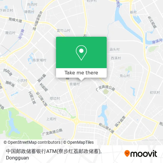 中国邮政储蓄银行ATM(寮步红荔邮政储蓄) map