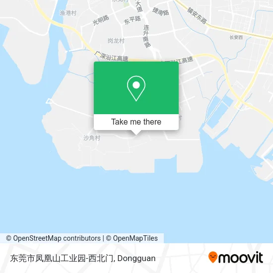 东莞市凤凰山工业园-西北门 map