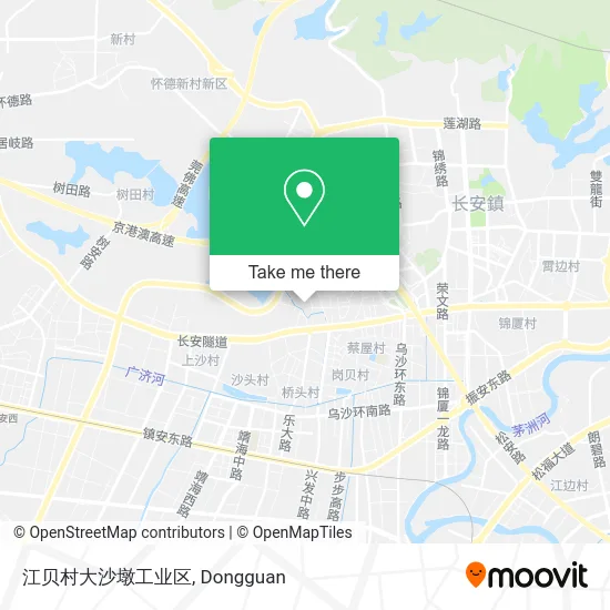 江贝村大沙墩工业区 map