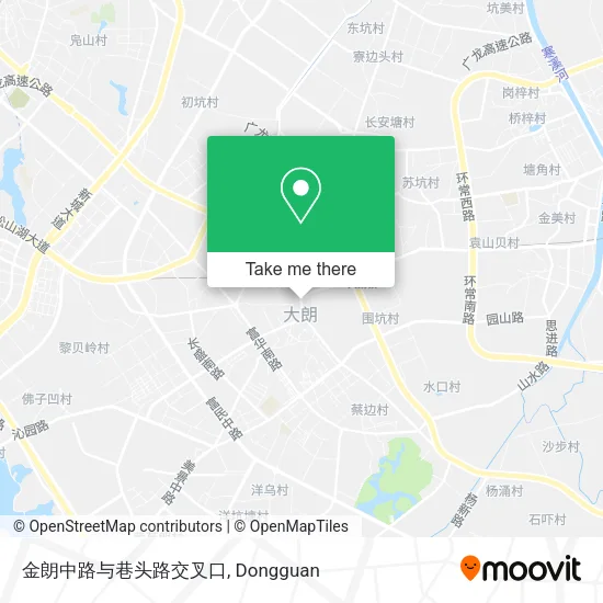 金朗中路与巷头路交叉口 map