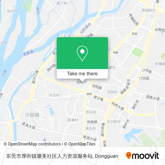 东莞市厚街镇珊美社区人力资源服务站 map
