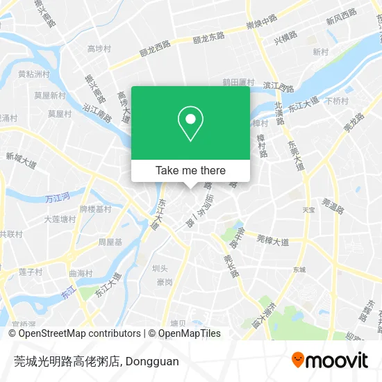 莞城光明路高佬粥店 map