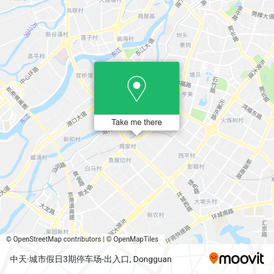 中天·城市假日3期停车场-出入口 map
