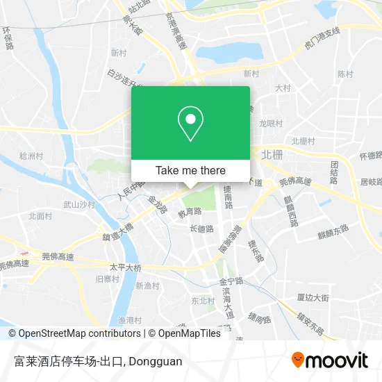 富莱酒店停车场-出口 map