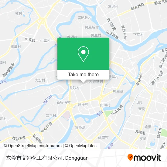 东莞市文冲化工有限公司 map
