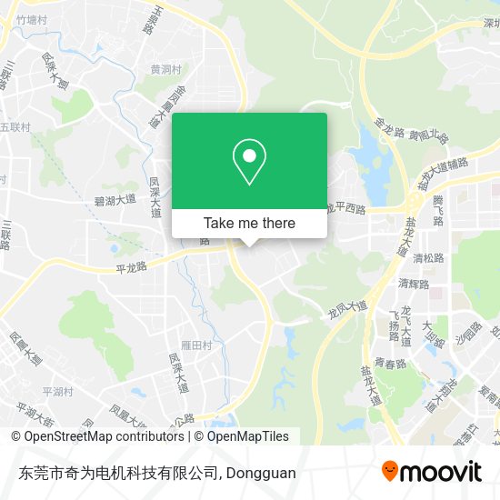 东莞市奇为电机科技有限公司 map