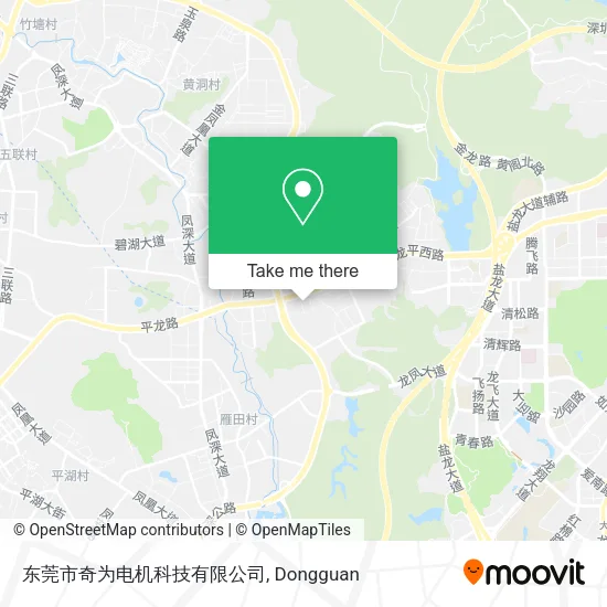 东莞市奇为电机科技有限公司 map