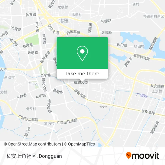 长安上角社区 map