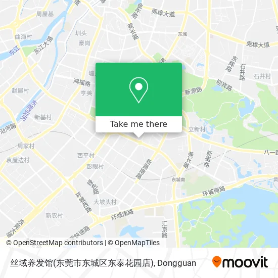 丝域养发馆(东莞市东城区东泰花园店) map