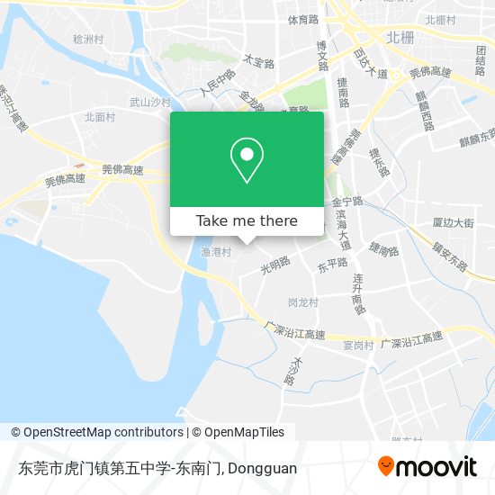 东莞市虎门镇第五中学-东南门 map