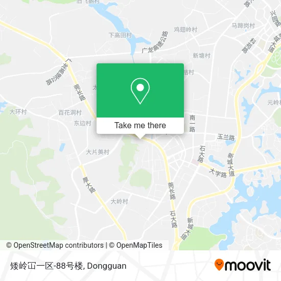 矮岭冚一区-88号楼 map
