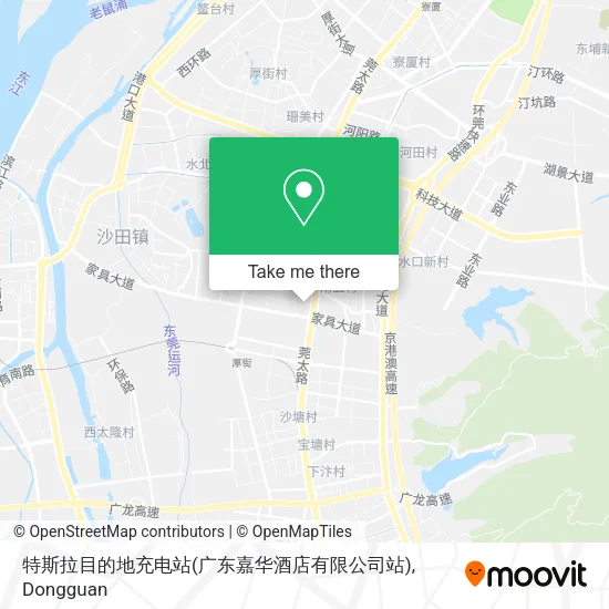 特斯拉目的地充电站(广东嘉华酒店有限公司站) map