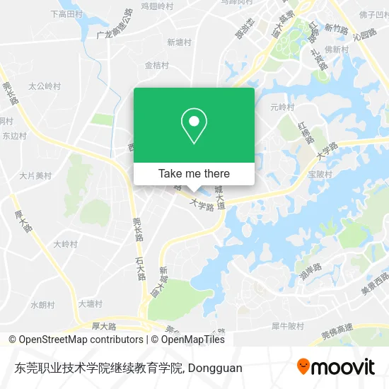 东莞职业技术学院继续教育学院 map