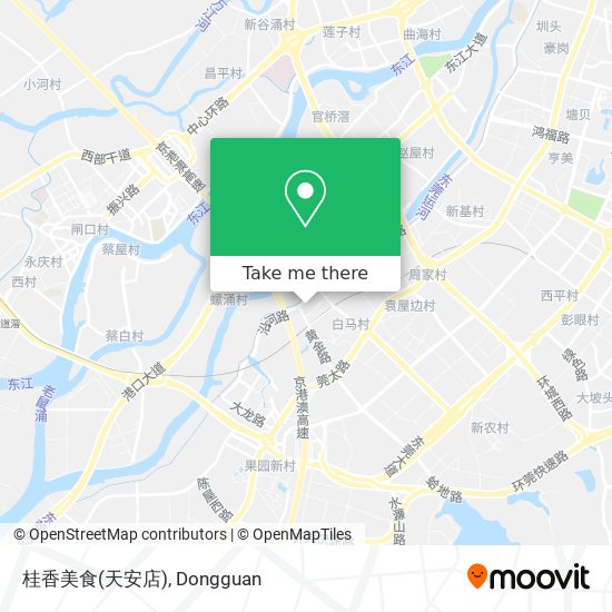 桂香美食(天安店) map