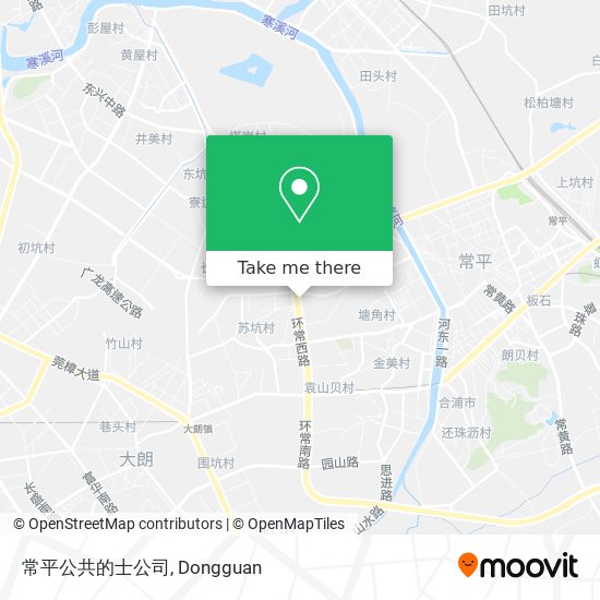 常平公共的士公司 map