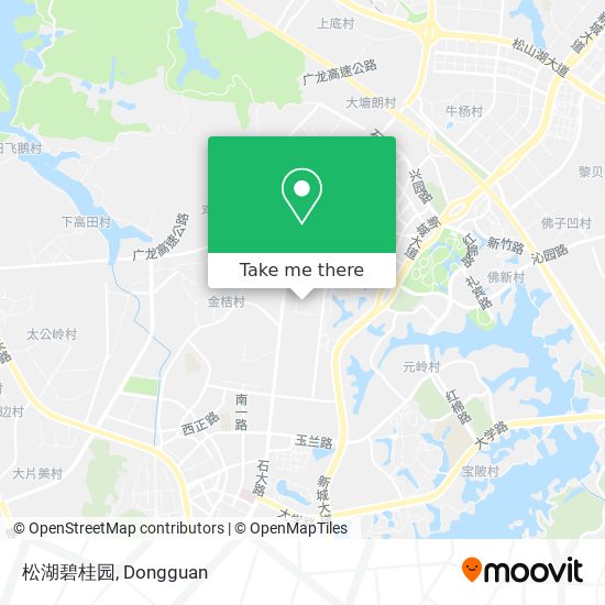 松湖碧桂园 map